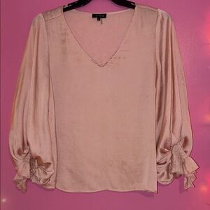 STATE Women's Blush V-Neck Blouse